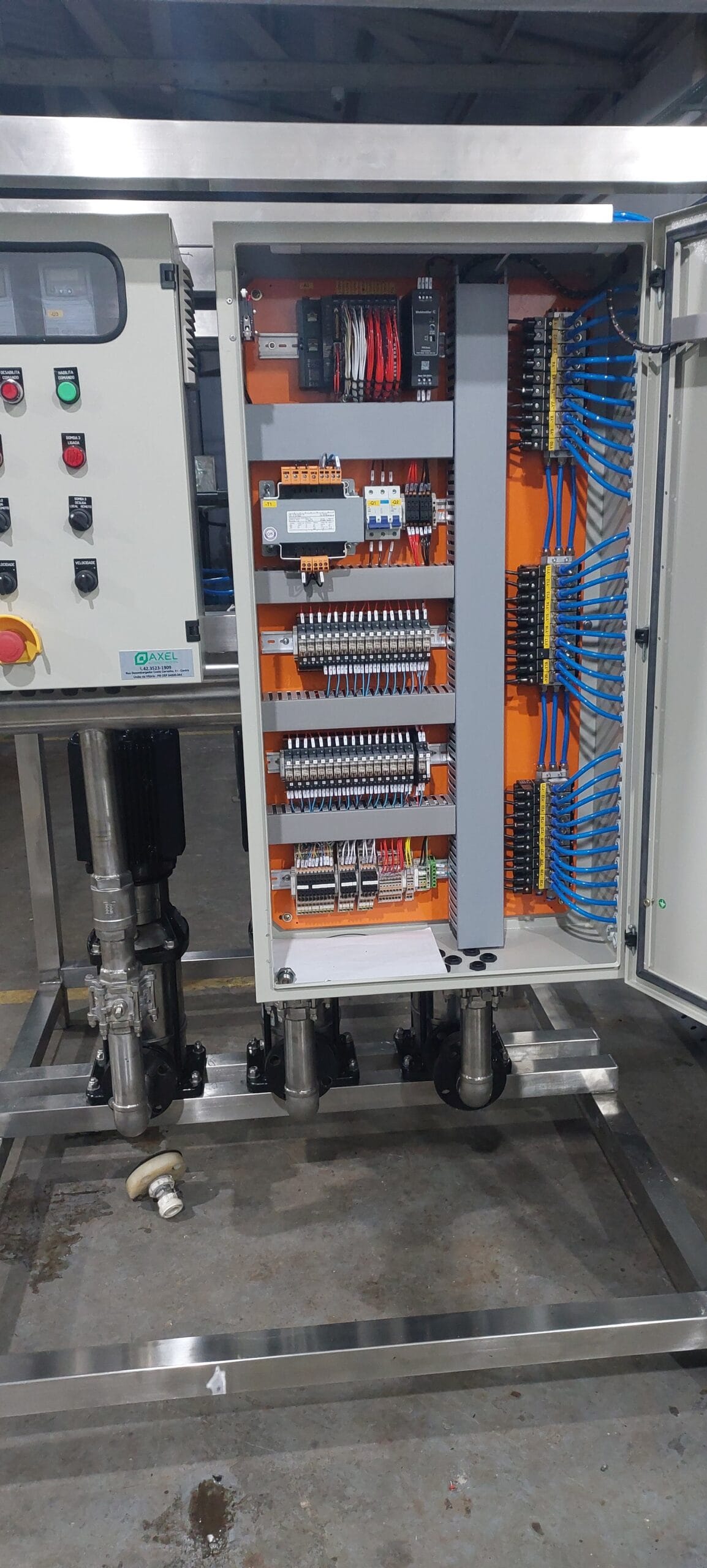 Painel de remota industrial completo